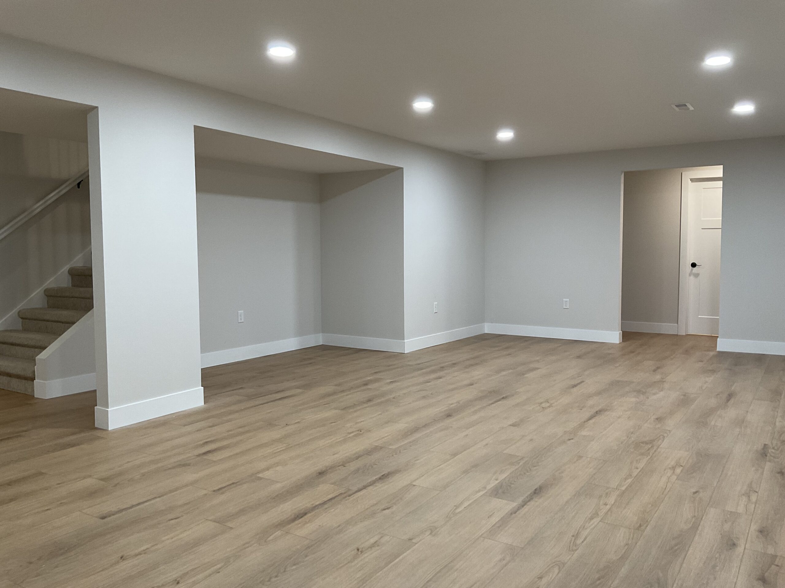 Lower Level Family Room with LVT